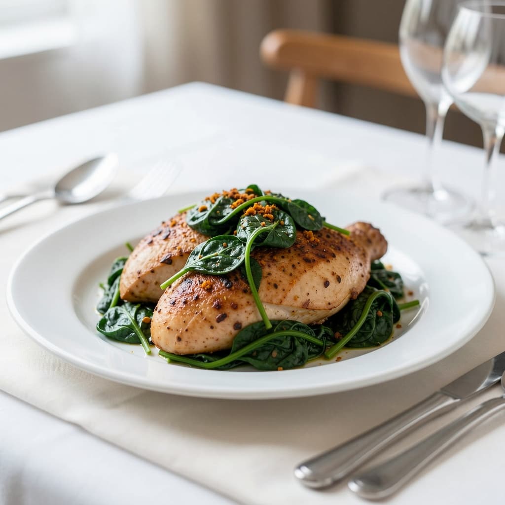 Chicken Spinach